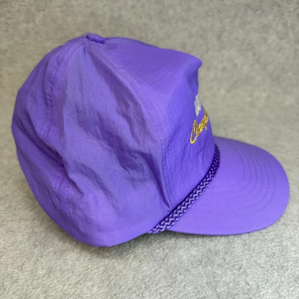 Gold‎ Medal Hat Cap Snap Back Mens One Size Purple Vantage Championship Rope
